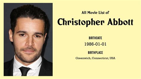 christopher abbott|christopher abbott movies list.